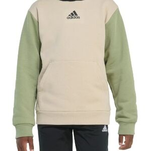 Adidas New Size 10/12 M Kids' Green and Cream Hoodie